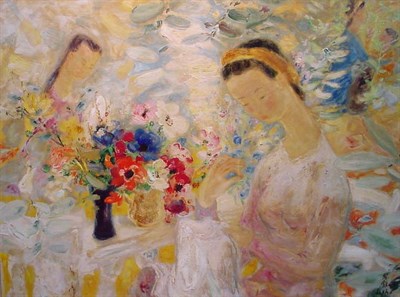 Lot 153 - Le Pho French, 1907-2001 LA COUTURE Signed Le...