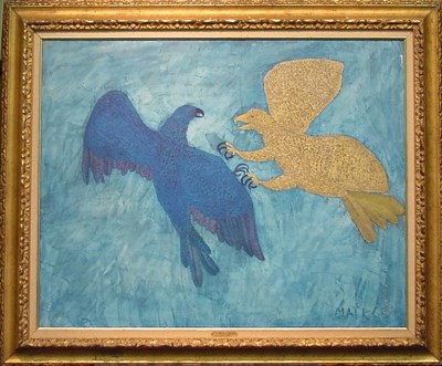Lot 42 - Henri Maik French, b.1922 THE BATTLE OF EAGLES...