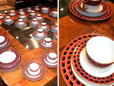 Lot 432 - Angela Cummings Porcelain Dinner Service In...