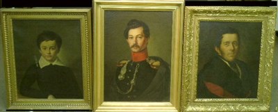 Lot 46 - German School 19th Century PORTRAITS OF AN...