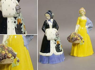 Lot 551 - Two Wiener Kunst Keramic Pottery Figures Each...