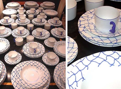 Lot 283 - Angela Cummings Porcelain Dinner Service In...
