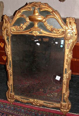 Lot 250 - Provincial Louis XV Gilt-Wood Mirror 18th...
