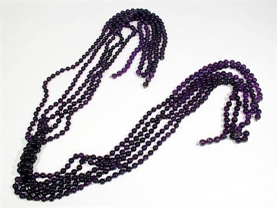 Lot 940 - Faux Amethyst Bead Lariat