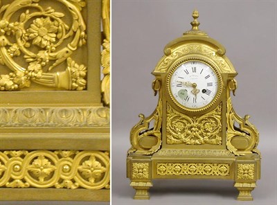 Lot 440 - Louis XVI Style Gilt-Bronze Mantel Clock Of...
