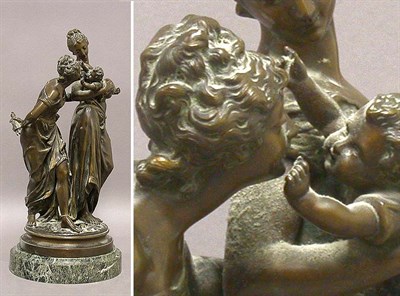 Lot 556 - Bronze Figural Group After a model by Gaudet...