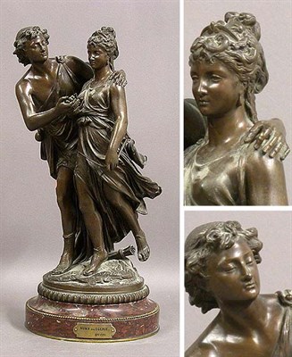 Lot 585 - Bronze Figure of Numa and Egerie After a model...