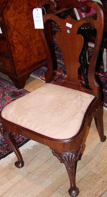 Lot 190 - Pair of George II Mahogany Side Chairs Second...