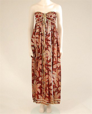 Lot 574 - Geoffrey Beene Checkered Chiffon Gown