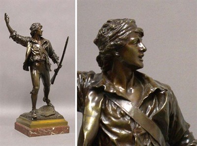 Lot 579 - Bronze Figure of Un Voluntaire After a model...
