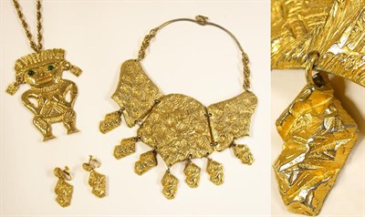Lot 902 - Two Peruvian Style Necklaces