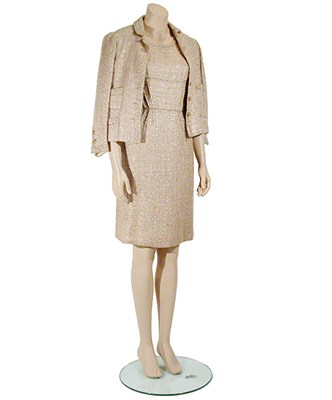 Lot 2058 - Chanel Metallic Thread Suit