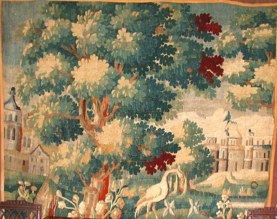 Lot 435 - Aubusson Verdure Tapestry Panel France, 18th...
