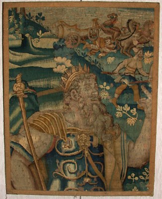 Lot 437 - Flemish Tapestry Fragment Panel 17th Century...