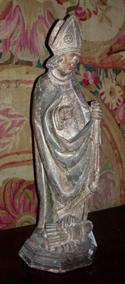 Lot 162 - Continental Baroque Painted Figure of a...
