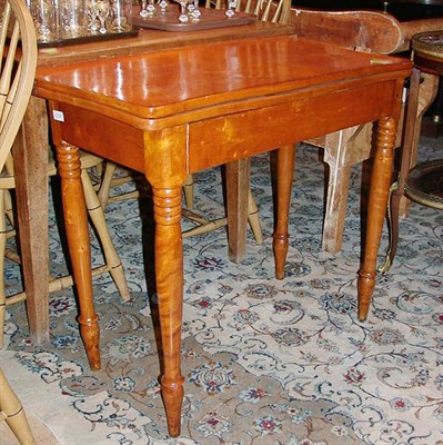 Lot 165 - Continental Birch Card Table