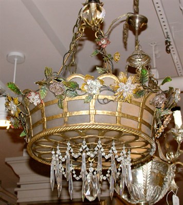 Lot 318 - Continental Rococo Style Gilt-Bronze and Tole...
