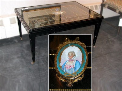 Lot 143 - Napoleon III Style Gilt-Bronze Mounted...