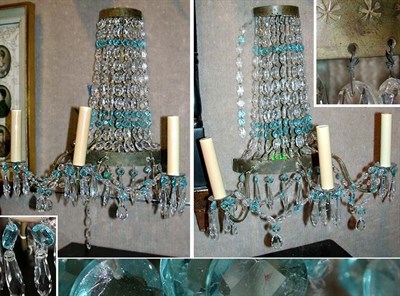 Lot 349 - Pair of Neoclassical Style Bronze and Cut...
