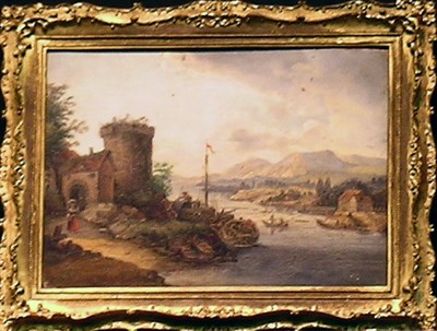 Lot 42 - Manner of Pieter Gysels RIVERSCAPE WITH...