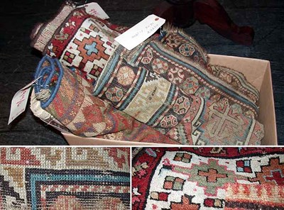 Lot 494 - Group of Six Scatter Rugs Including a Kurdish...
