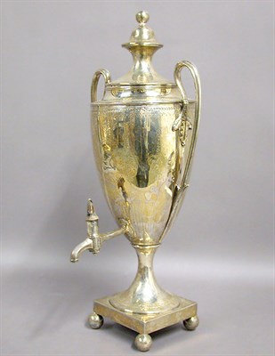Lot 279 - George III Silver Hot Water Urn Patrick...