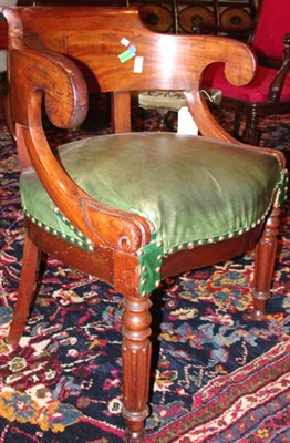 Lot 334 - Late Empire Mahogany Desk Chair Second quarter...