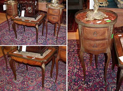 Lot 382A - Pair of Louis XV Style Mahogany Side Tables...