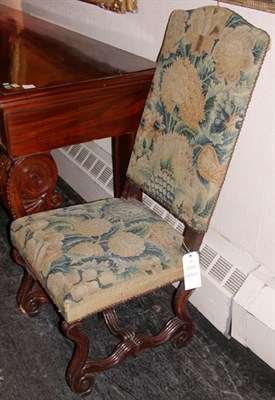 Lot 121 - Continental Baroque Walnut Side Chair The...
