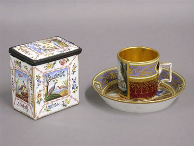 Lot 239 - Vienna Porcelain Cup and Saucer Early 19th...