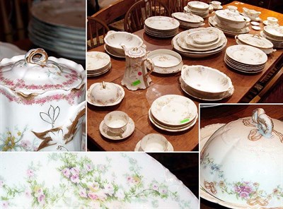 Lot 160 - Assembled Limoges Porcelain Dinner Service...