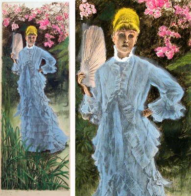 Lot 390 - James Jacques Tissot PRINTEMPS (WENTWORTH 34)...