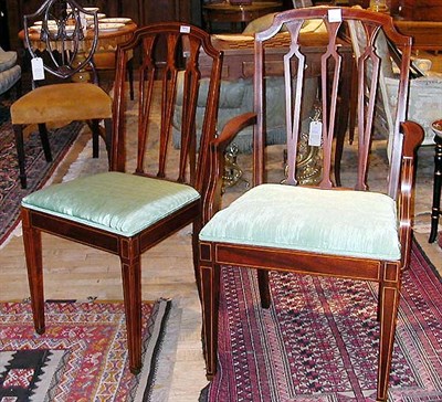 Lot 274 - Set of Six George III Style Mahogany Dining...
