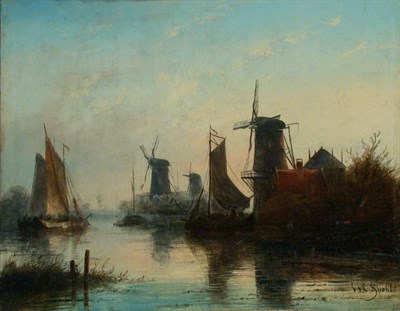 Lot 102 - Jan Jacob Coenraad Spohler Dutch, 1837-1923...