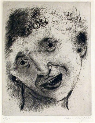 Lot 226 - Marc Chagall SELF PORTRAIT WITH LAUGHING...