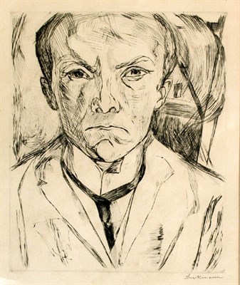 Lot 202 - Max Beckmann SELBSTBILDNIS VON VORN, IM...