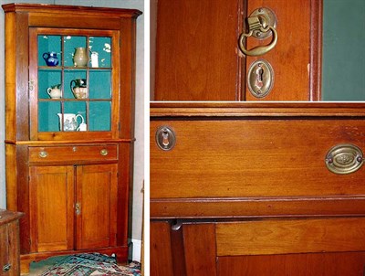 Lot 251 - Maple Corner Cabinet 19th Century The molded...