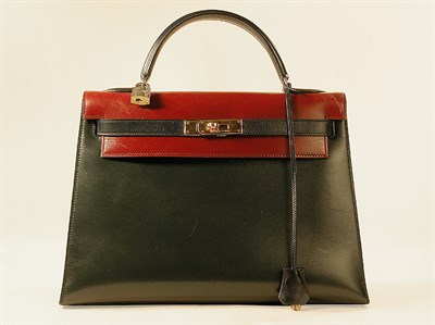 Lot 845 - Hermes Tricolor Kelly Bag