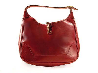 Lot 847 - Hermes Rouge H Leather Shoulder Bag