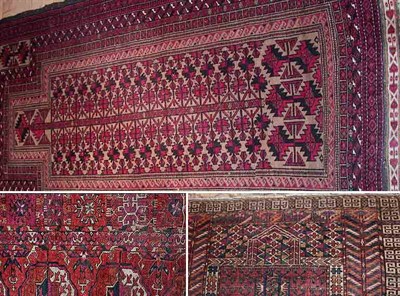 Lot 484 - Belouch Prayer Rug East Iran, contemporary The...