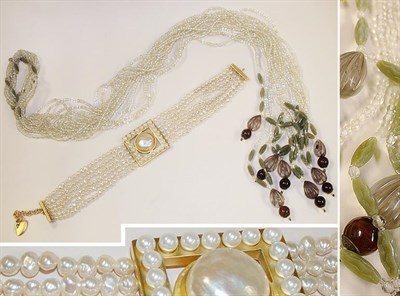 Lot 937 - Lagerfeld Faux Pearl Choker