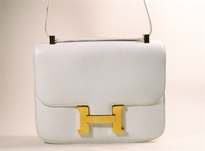 Lot 843 - Hermes White Constance Bag