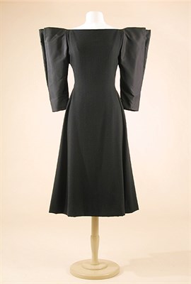 Lot 713 - Pauline Trigere Sculptured Sleeve Dress