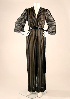 Lot 570 - Pauline Trigere Silk Pantsuit