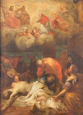 Lot 105 - Attributed to Matthia Preti SAINT INTERCEEDING...