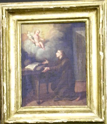 Lot 96 - Italian School 17th Century SAINT ANTHONY OF...