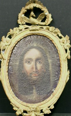 Lot 90 - Italian School 17th Century HEAD OF CHRIST Oil...
