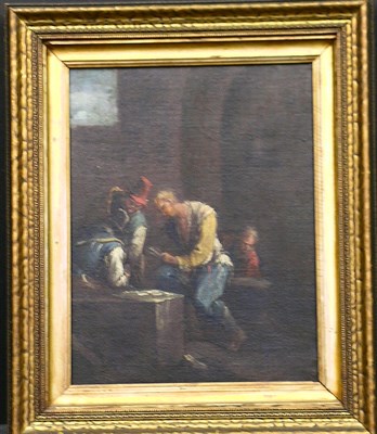 Lot 91 - Circle of Alessandro Magnasco CARD PLAYERS Oil...