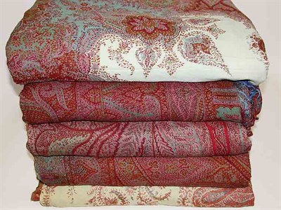 Lot 962 - Five Paisley Shawls