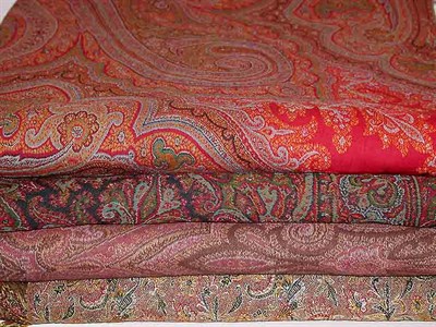 Lot 966 - Four Paisley Shawls
